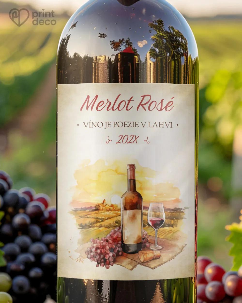 Etikety na víno - motiv 09