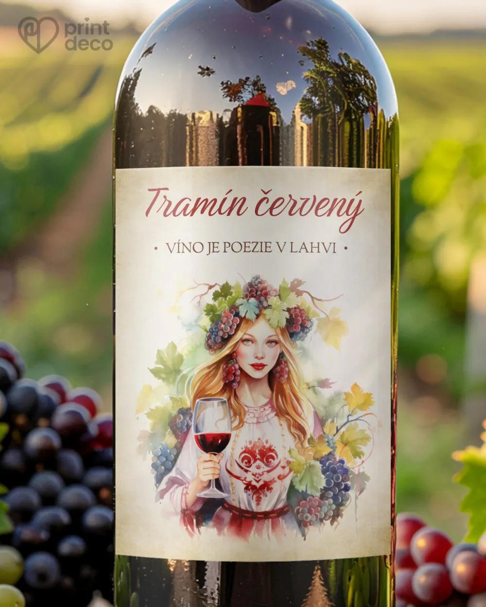 Etikety na víno - motiv 12