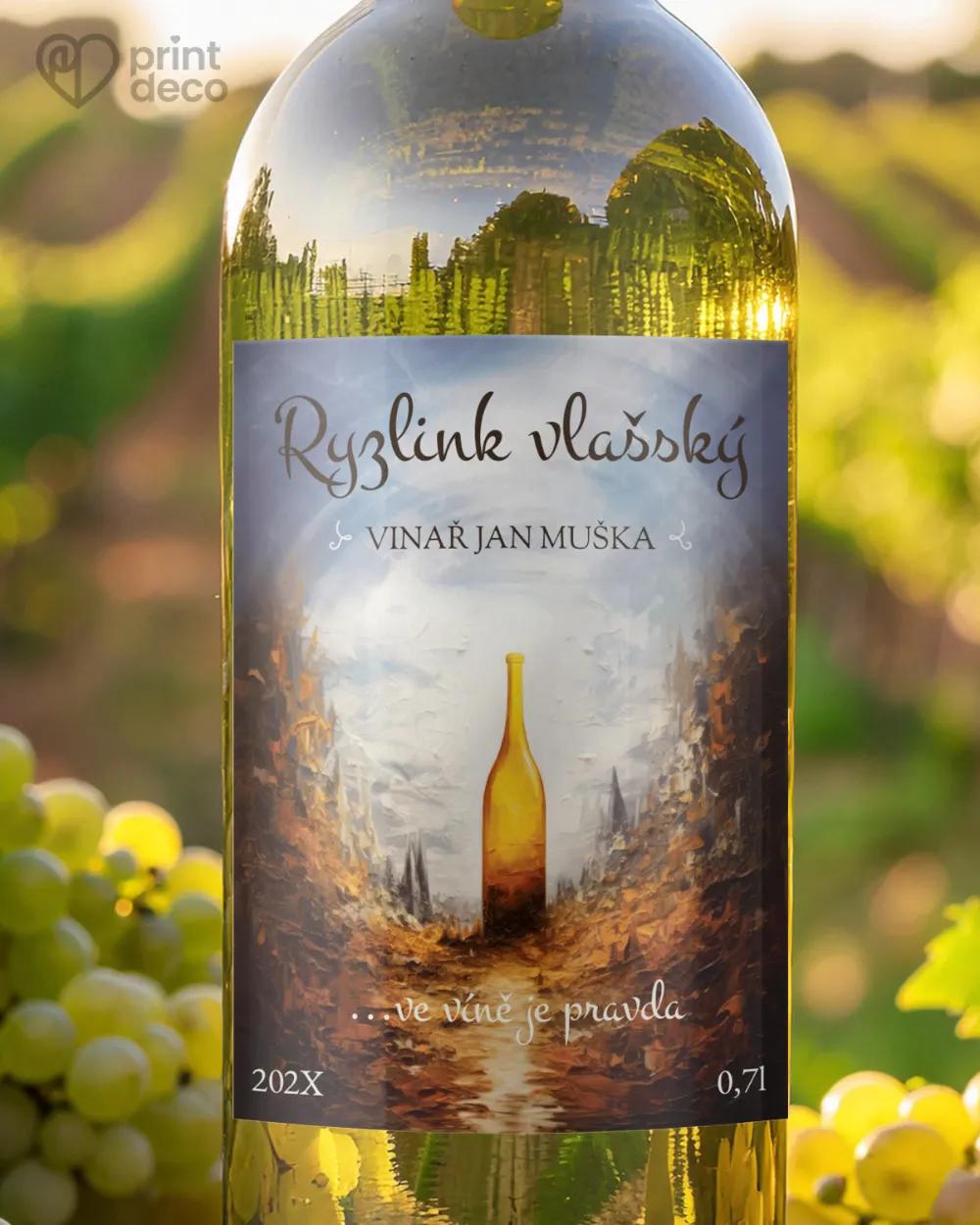 Etikety na víno - motiv 13