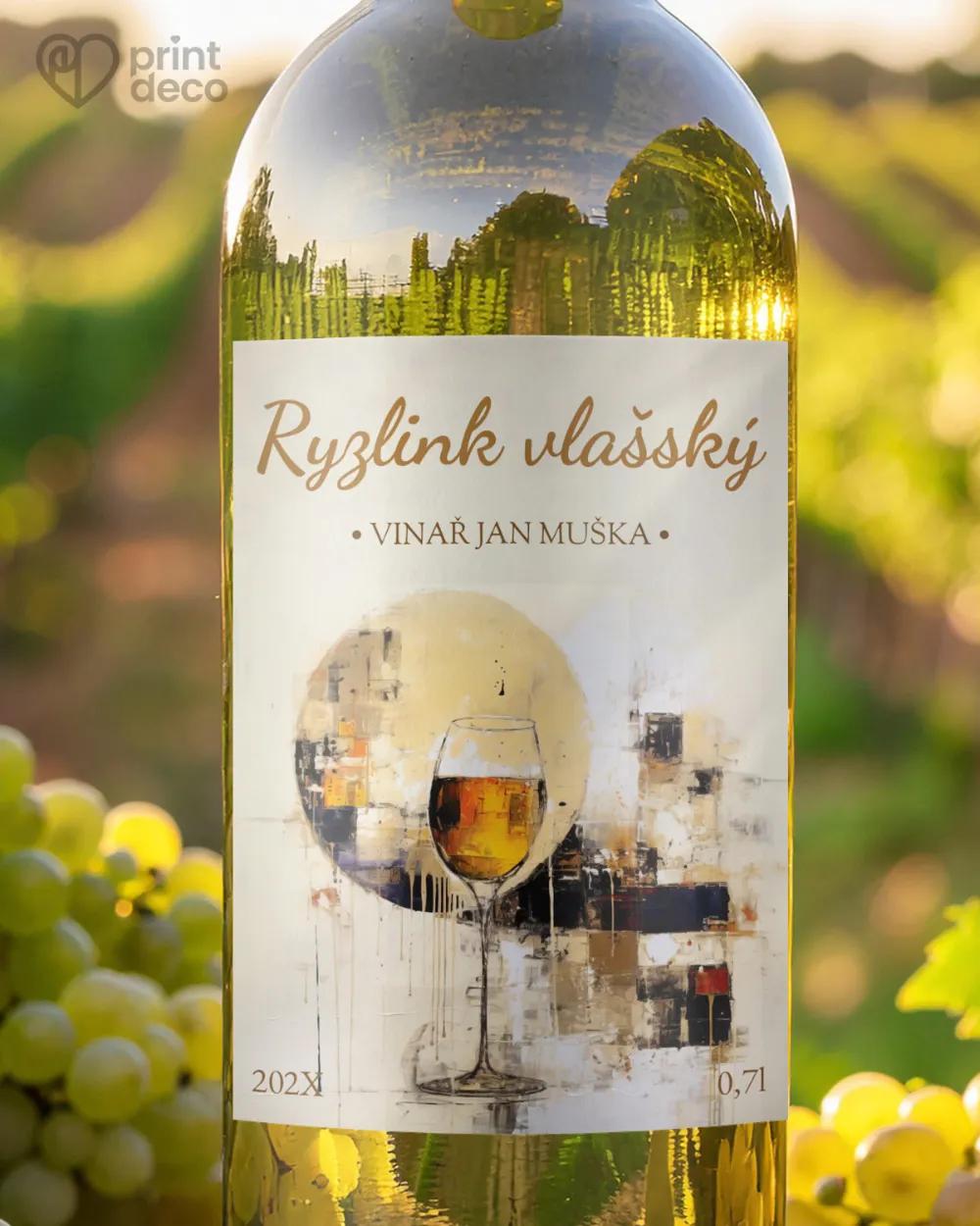 Etikety na víno - motiv 14