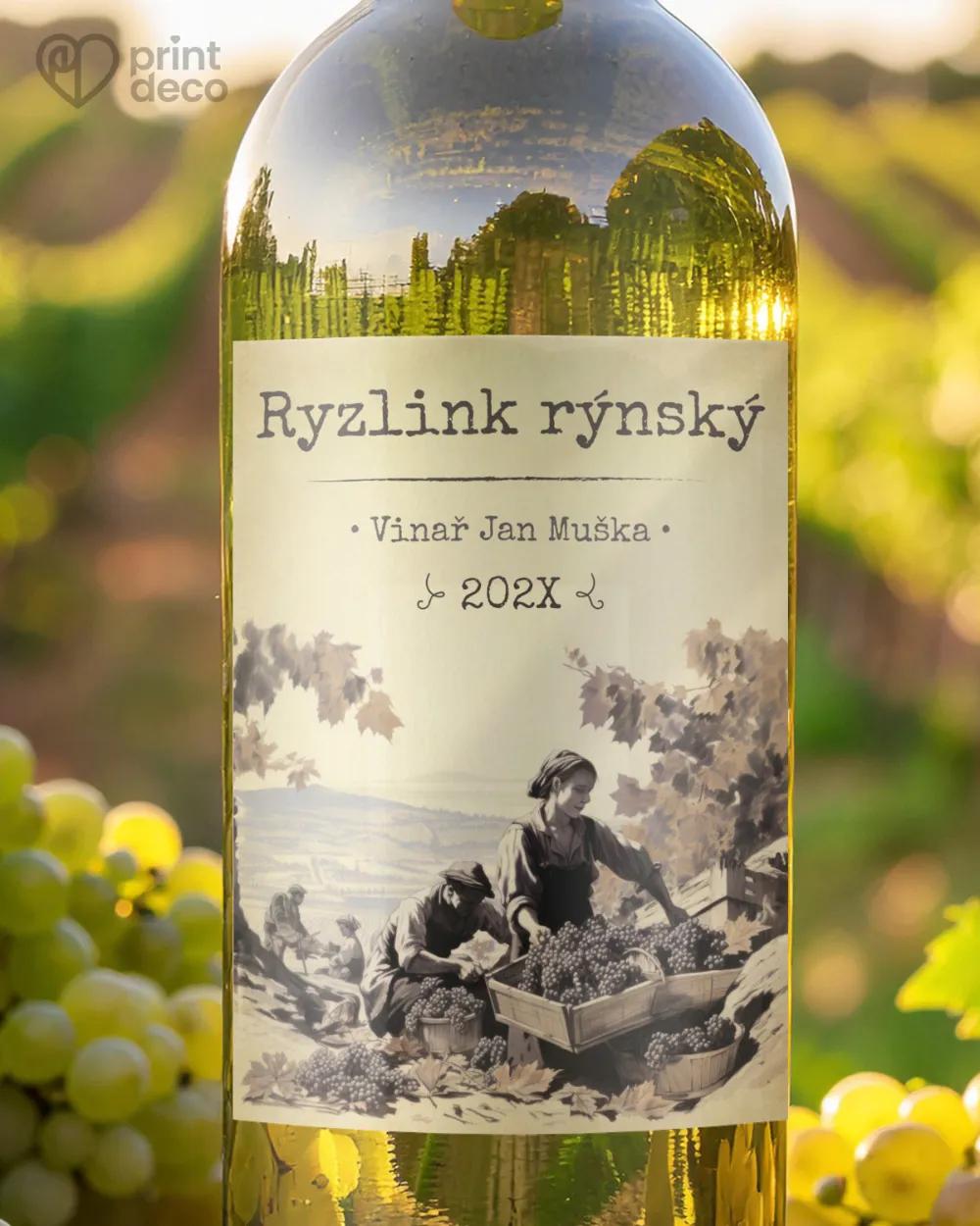 Etikety na víno - motiv 18