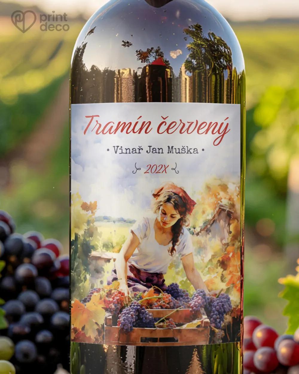 Etikety na víno - motiv 19