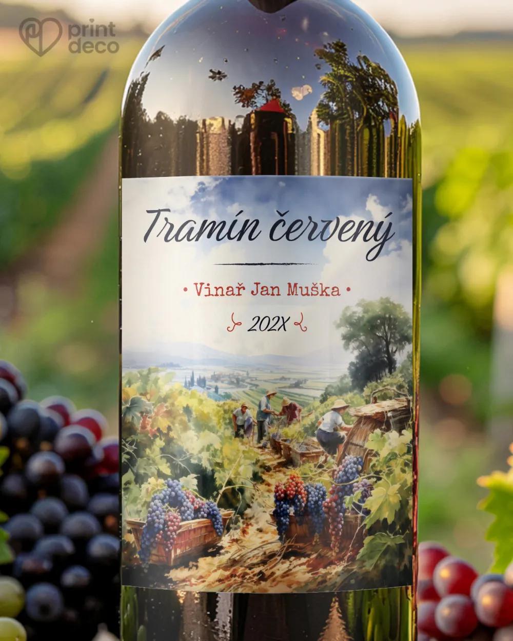 Etikety na víno - motiv 20
