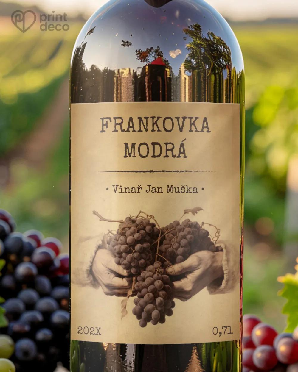 Etikety na víno - motiv 21