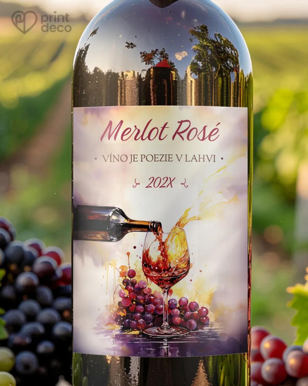 Etikety na víno - motiv 23