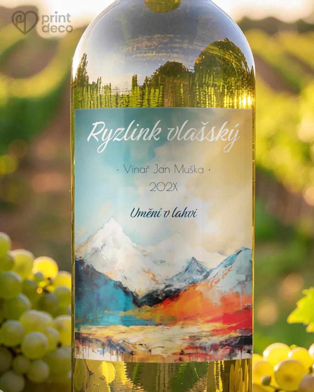 Etikety na víno - motiv 28