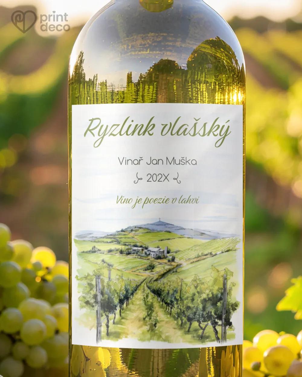 Etikety na víno - motiv 32