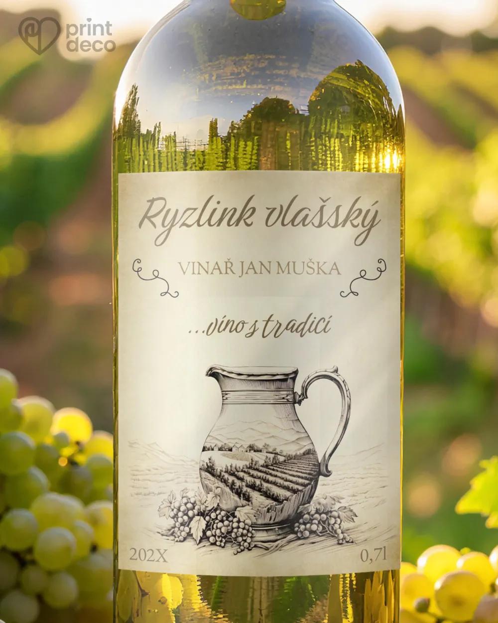 Etikety na víno - motiv 33