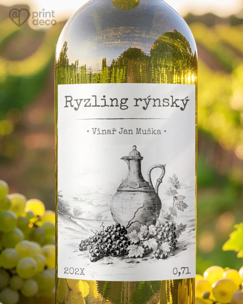 Etikety na víno - motiv 34
