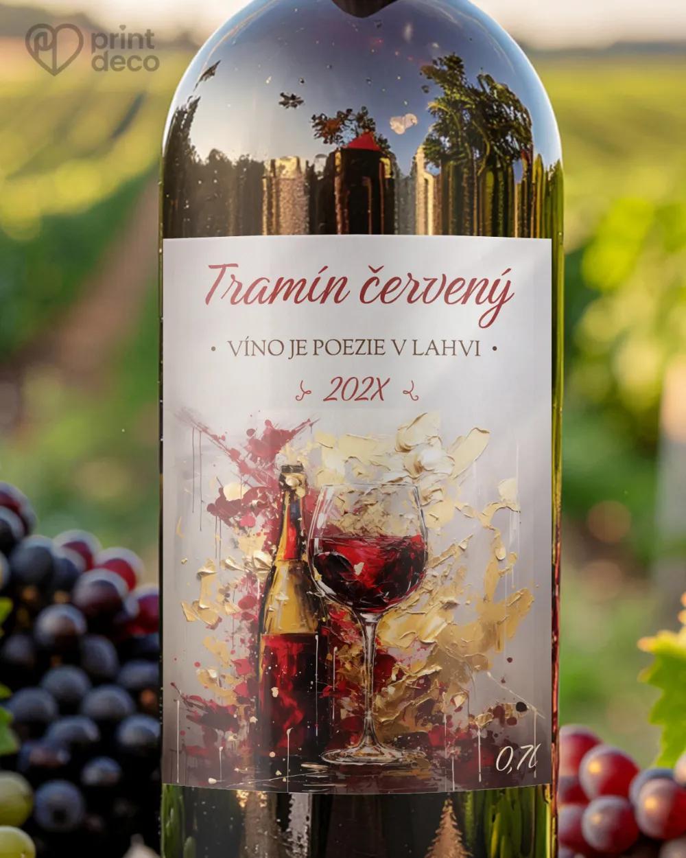 Etikety na víno - motiv 35