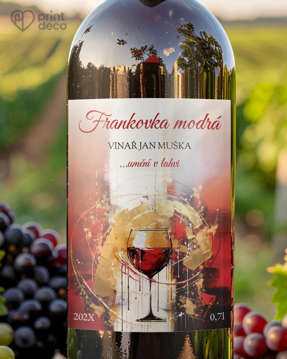 Etikety na víno - motiv 36