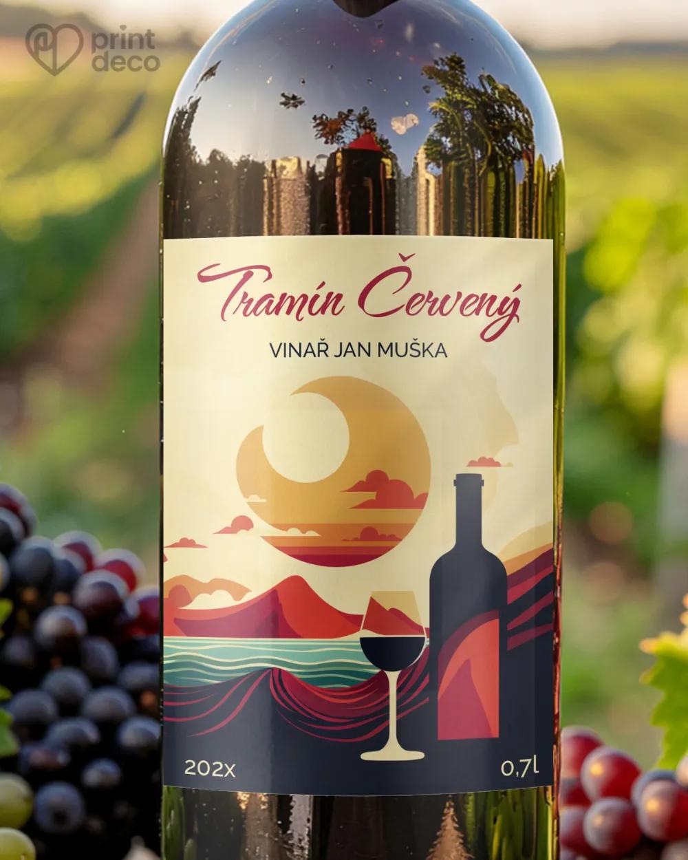 Etikety na víno - motiv 40