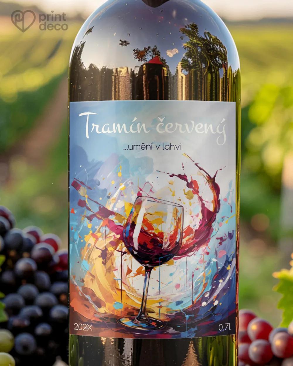 Etikety na víno - motiv 42