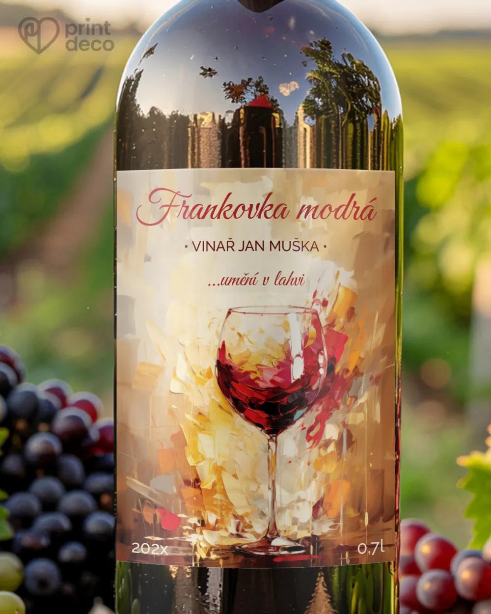Etikety na víno - motiv 43