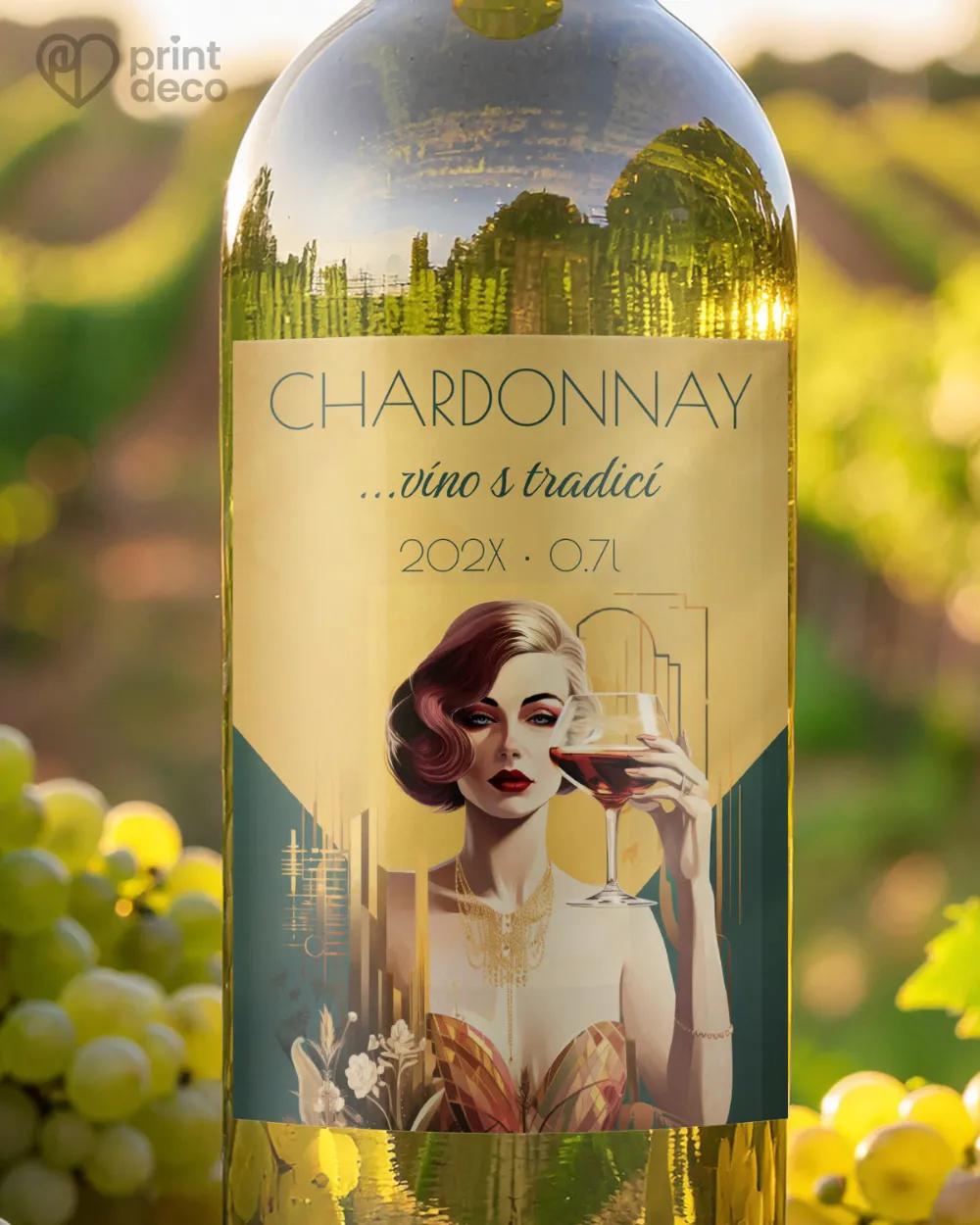 Etikety na víno - motiv 45