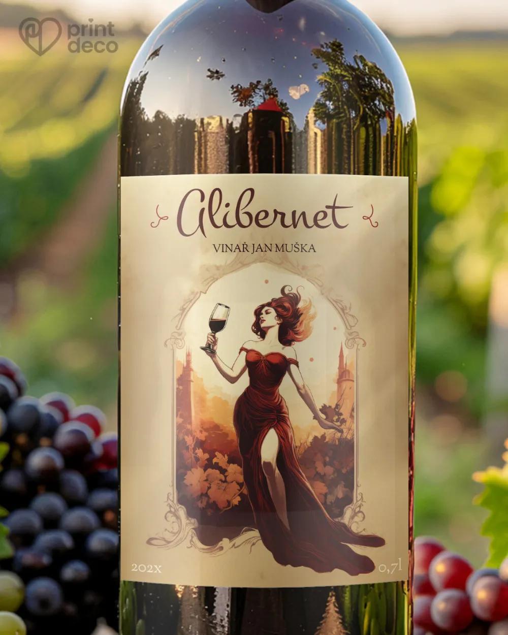 Etikety na víno - motiv 47