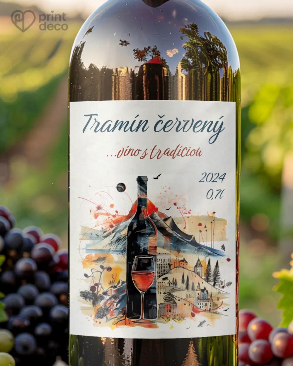 Etikety na víno - motiv 24
