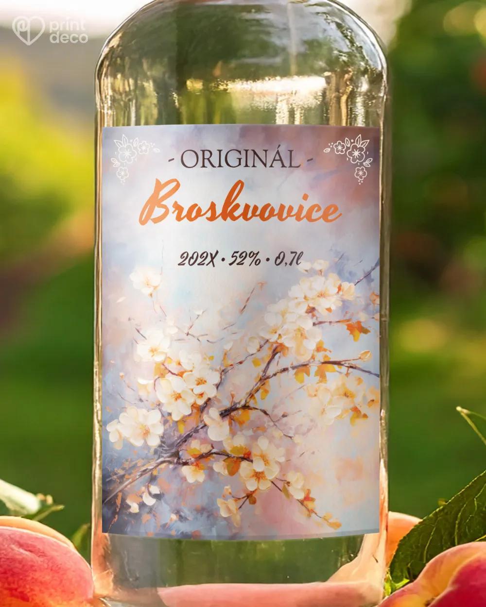 Etikety na broskvovici – motiv 13