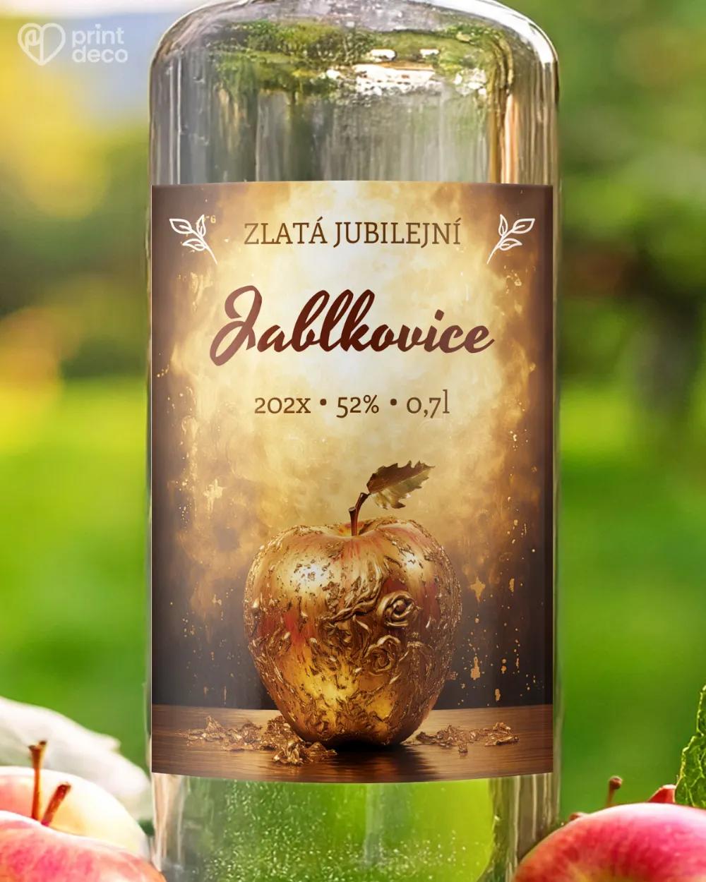 Etikety na jablkovici – motiv 11