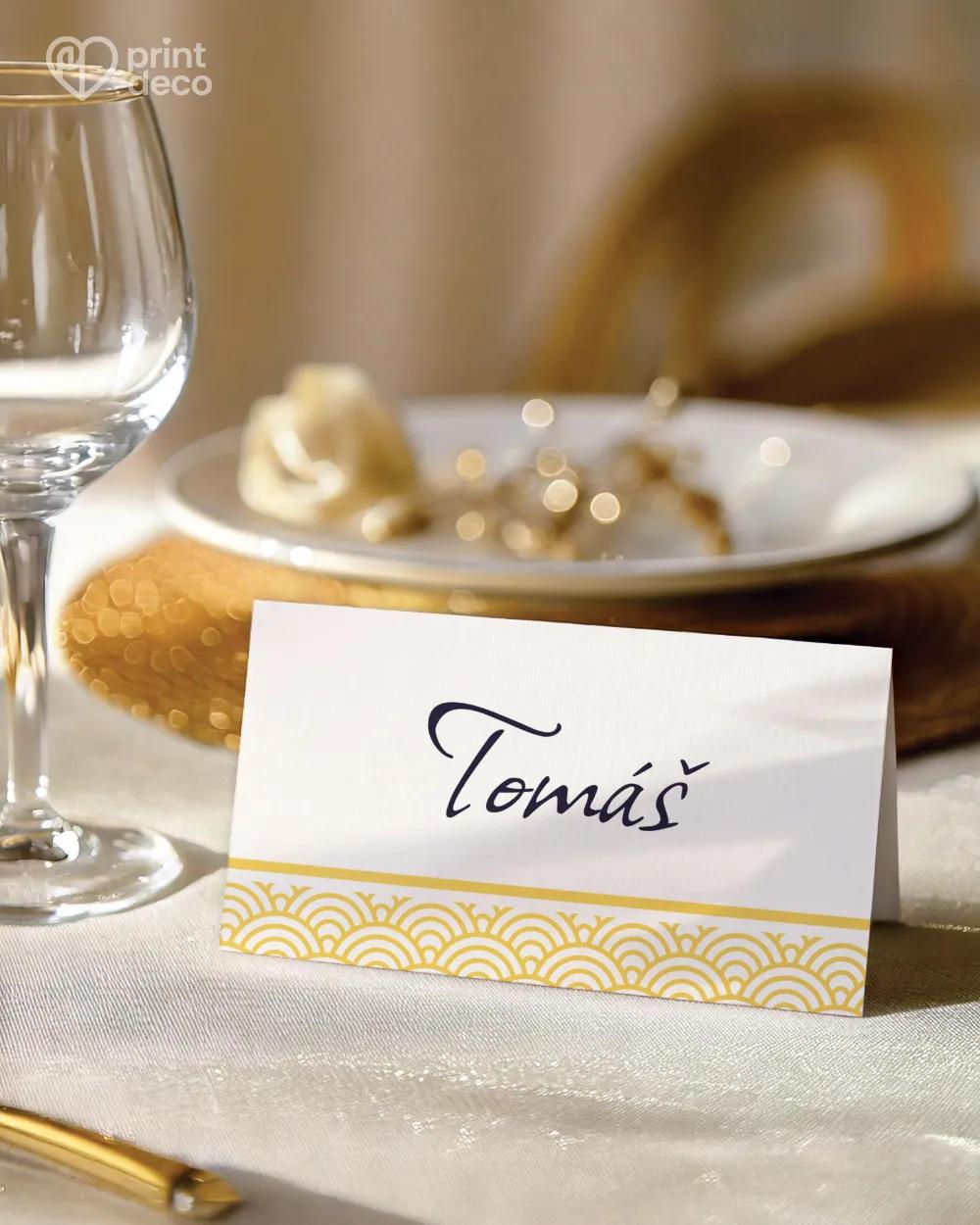 Svatební jmenovky – Art Deco III.