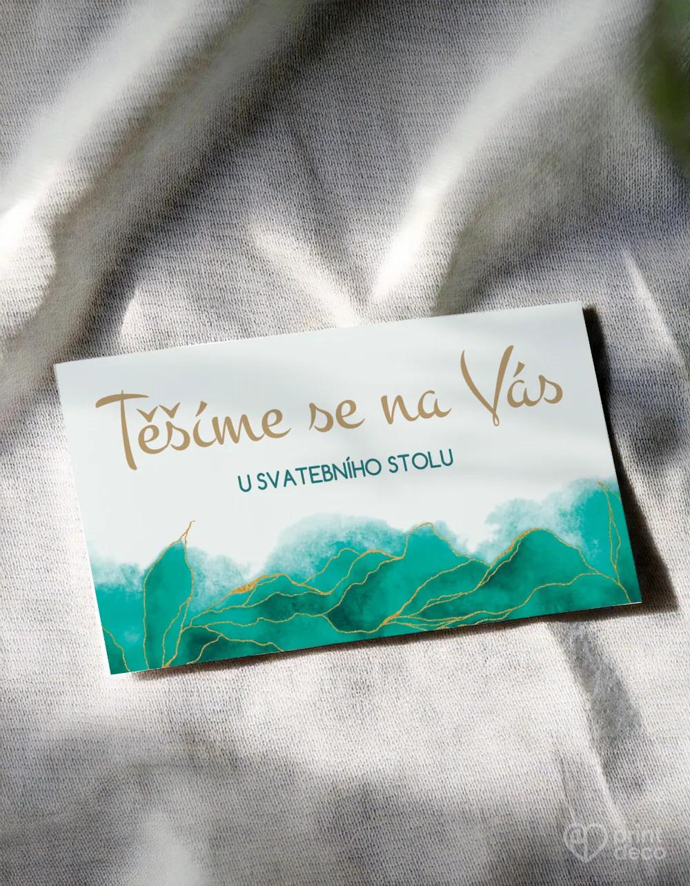 Pozvánky ke stolu – Abstrakt IV. Smaragdová