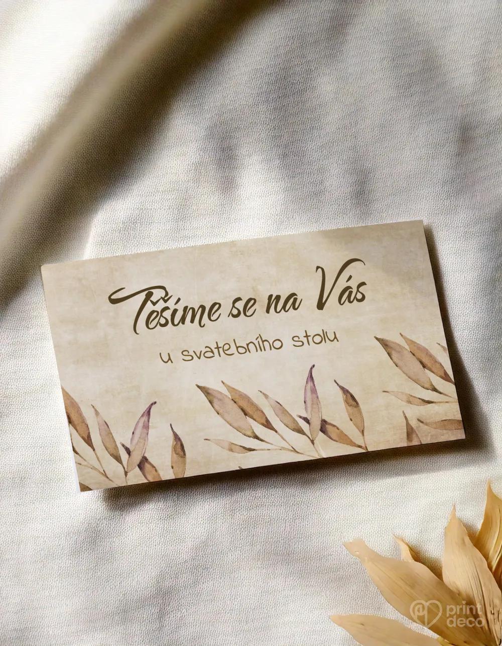 Pozvánky ke stolu – Vintage listy