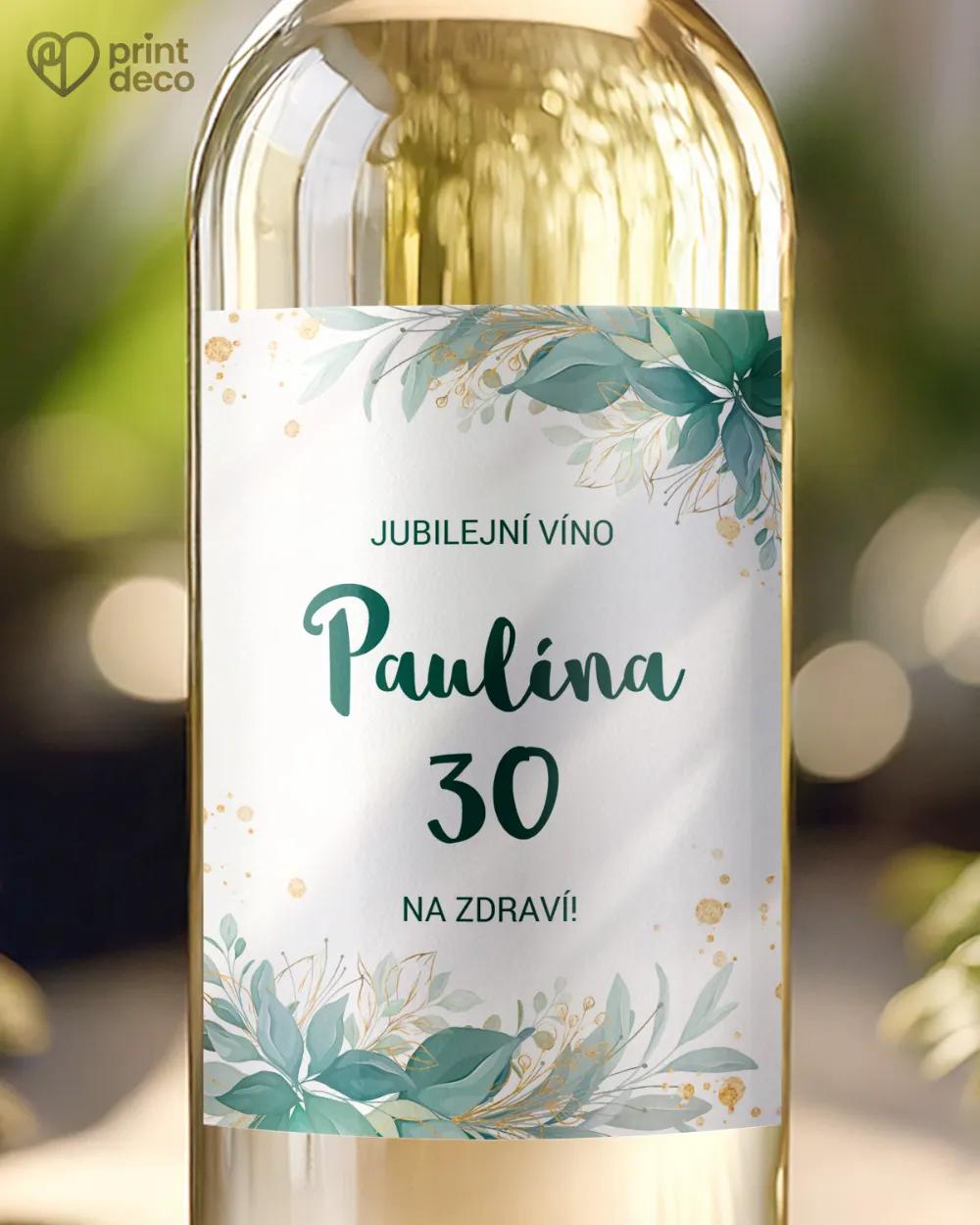 Etikety na láhve Greenery II.