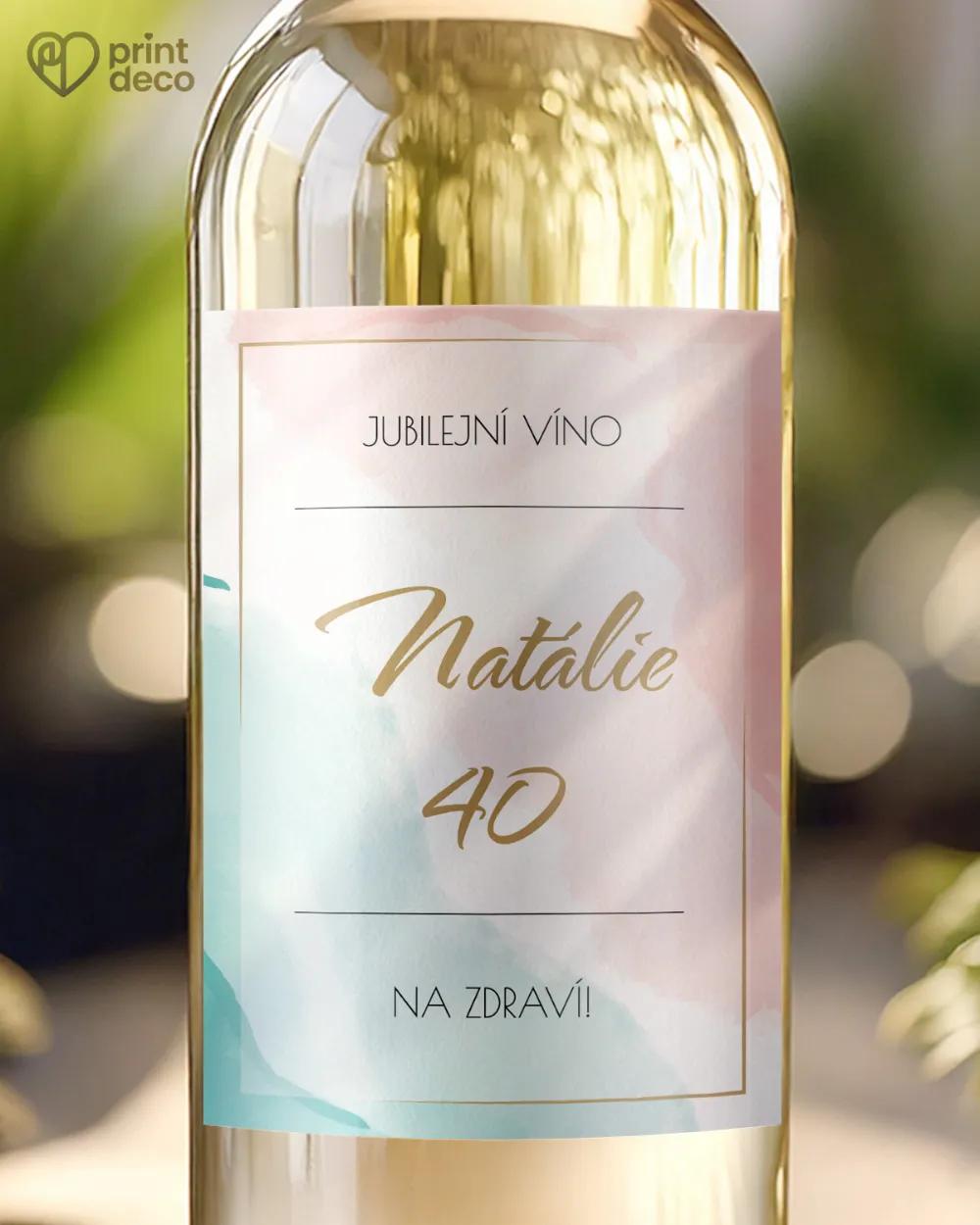 Etikety na láhve Abstrakt I.