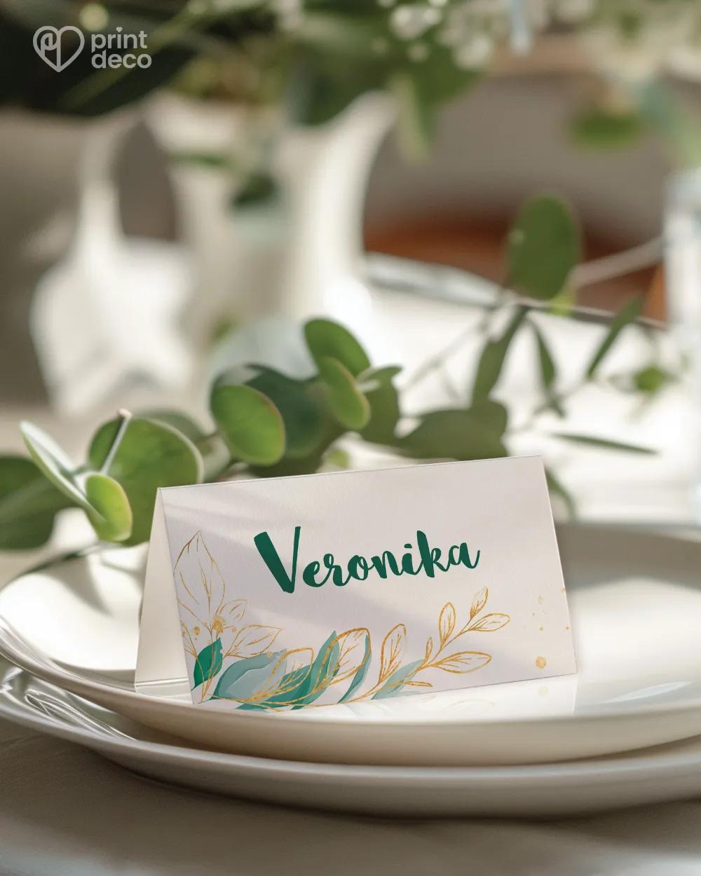 Jmenovky na oslavu Greenery II.