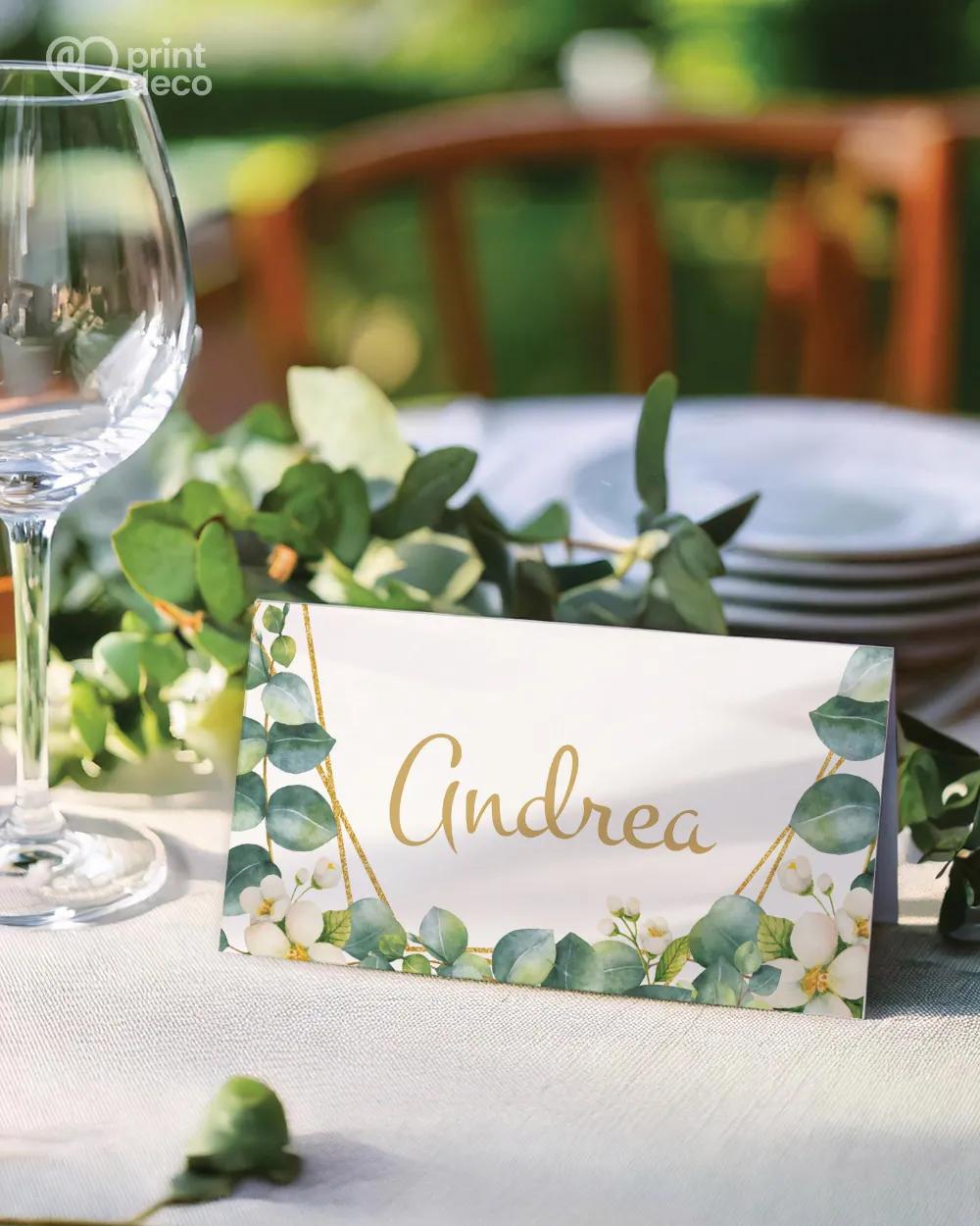 Jmenovky na oslavu Greenery III.