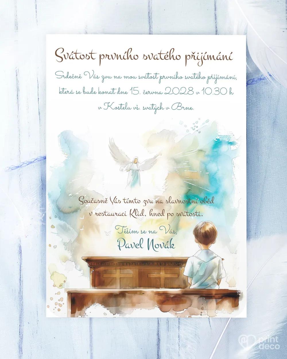 Pozvánky ke svátostem 13 – motiv pro chlapce