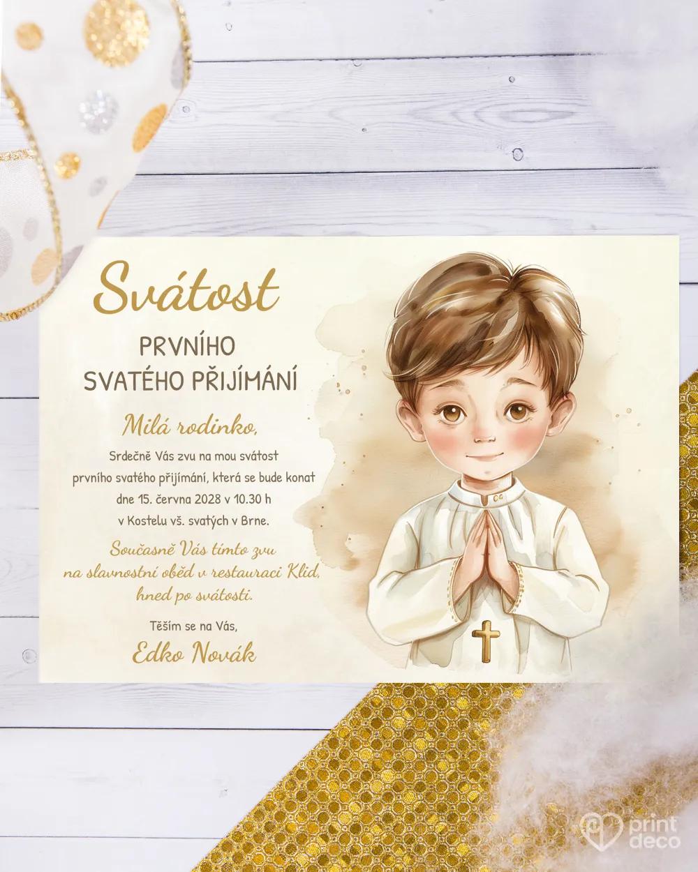 Pozvánky ke svátostem 14 – motiv pro chlapce