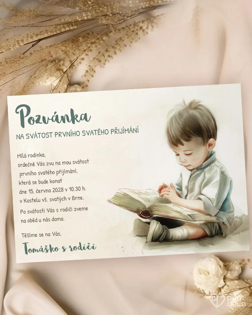 Pozvánky ke svátostem 33 – motiv pro chlapce