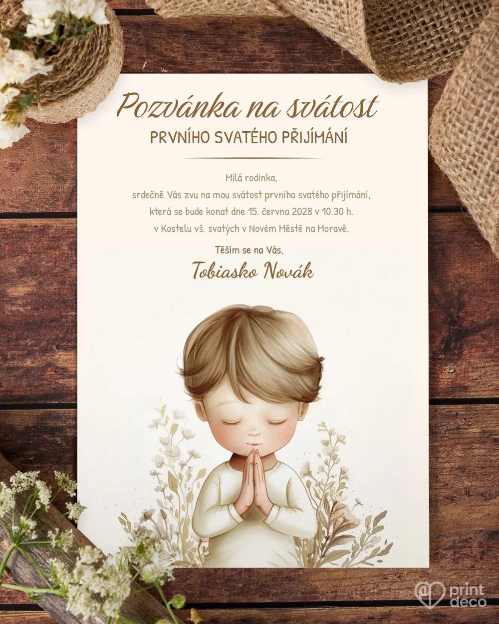 Pozvánky ke svátostem 58 – motiv pro chlapce