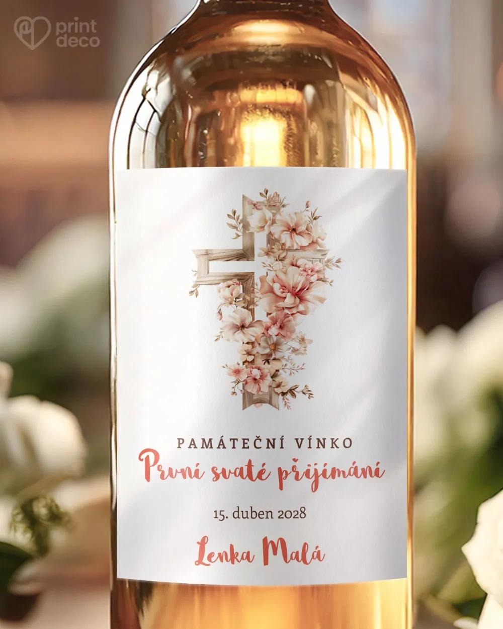 Etikety na láhve na svátost křtu, přijímání, biřmování – motiv 29