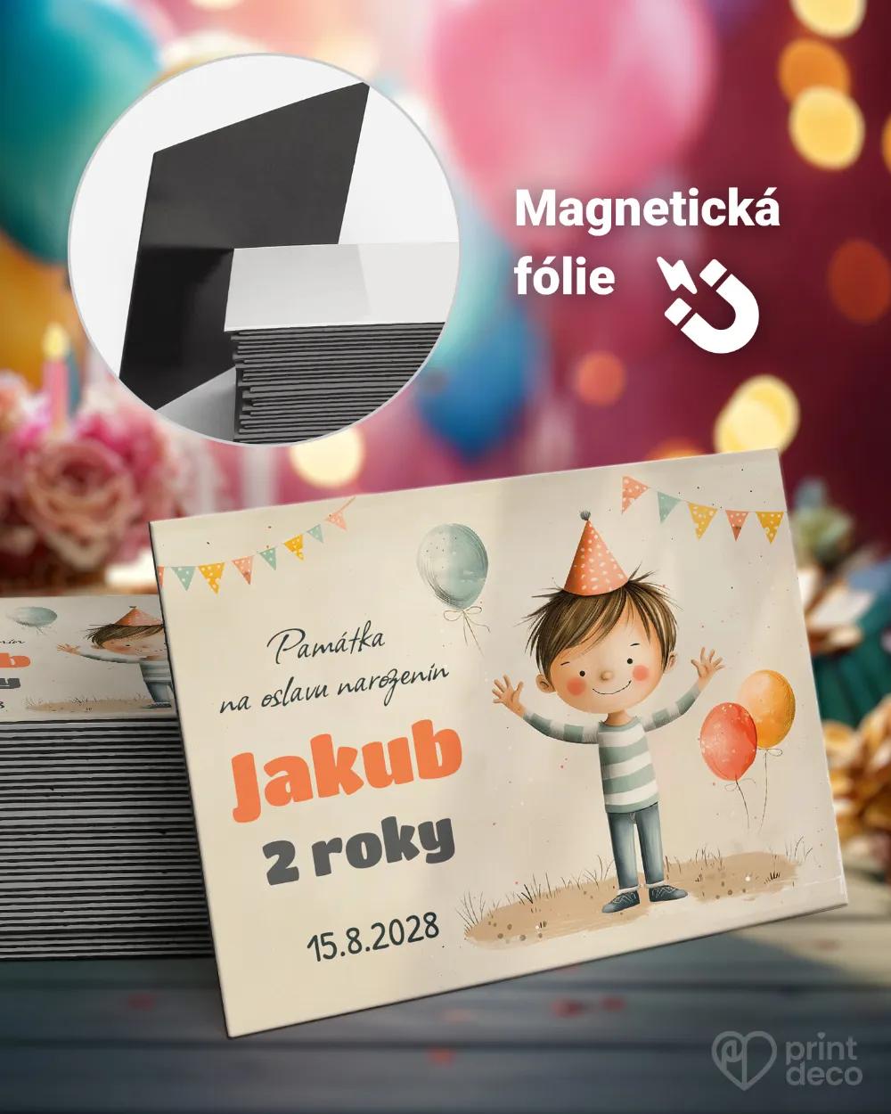 Magnetky z dětské oslavy – Chlapec