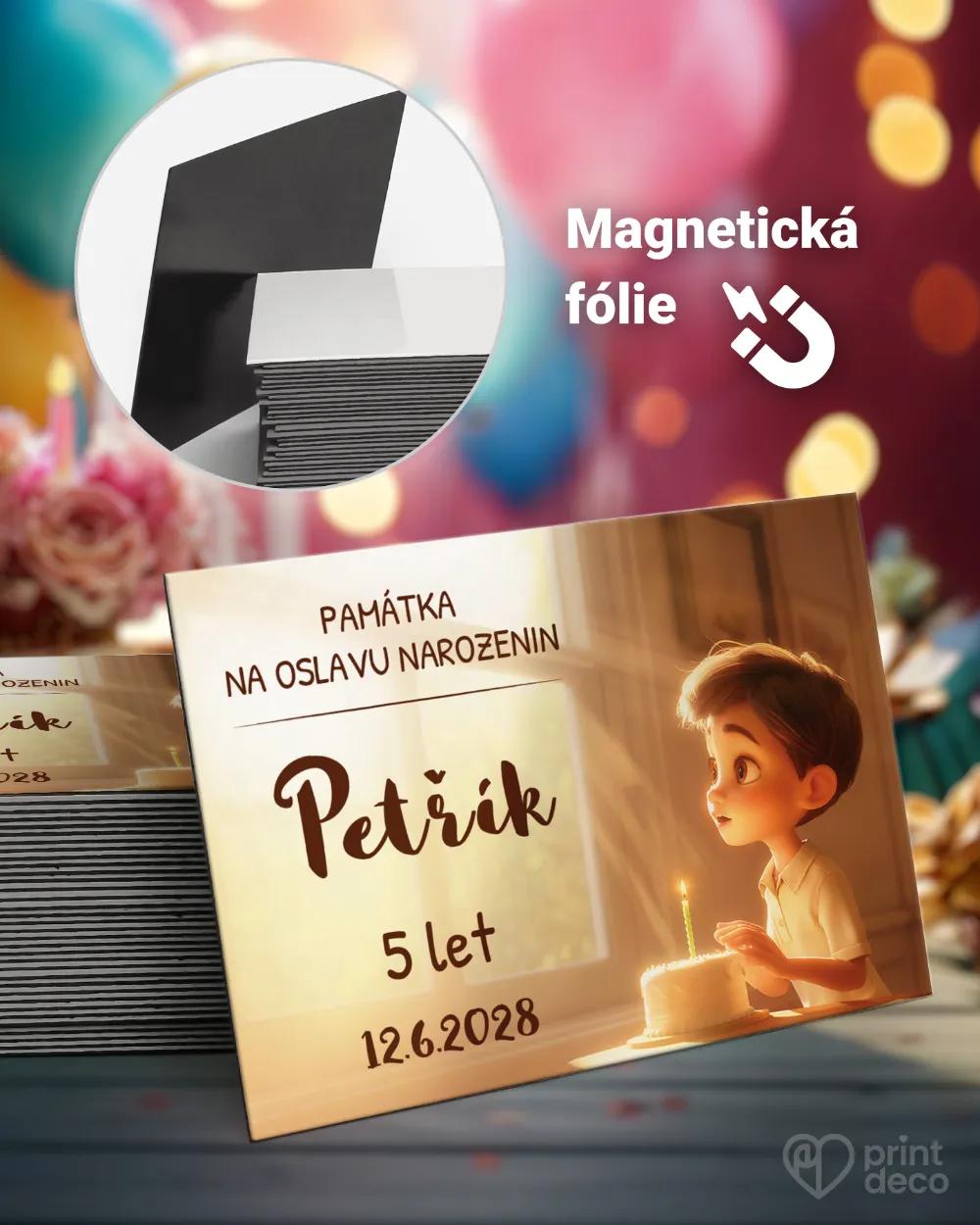 Magnetky z dětské oslavy – Chlapec 02