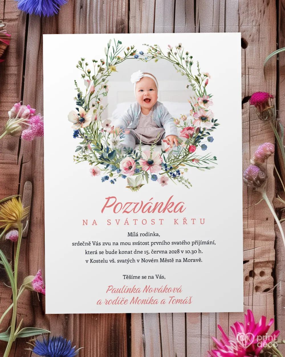 Pozvánky ke svátostem 38 – motiv s fotkou v1