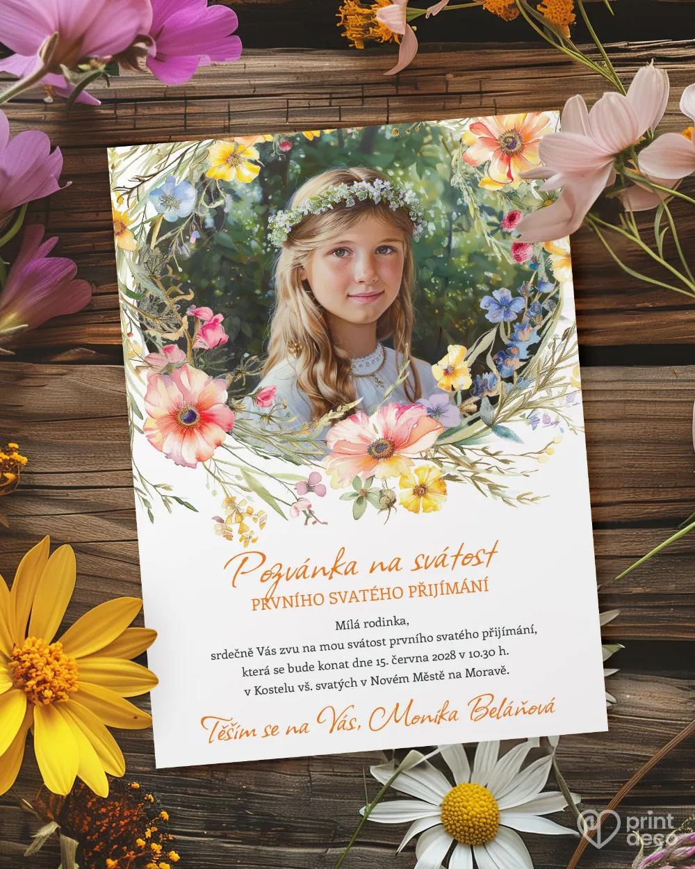 Pozvánky ke svátostem 40 – motiv s fotkou v2