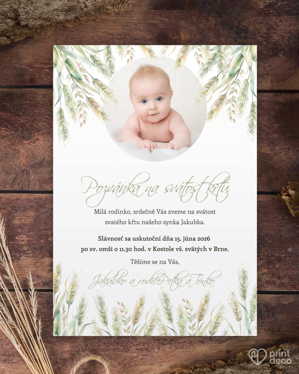 Pozvánky ke svátostem 41 – motiv s fotkou v1