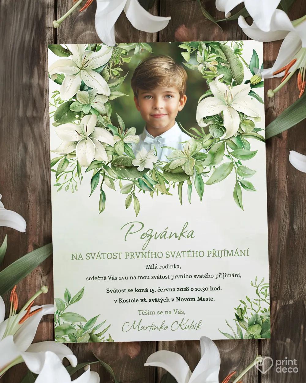 Pozvánky ke svátostem 46 – motiv s fotkou