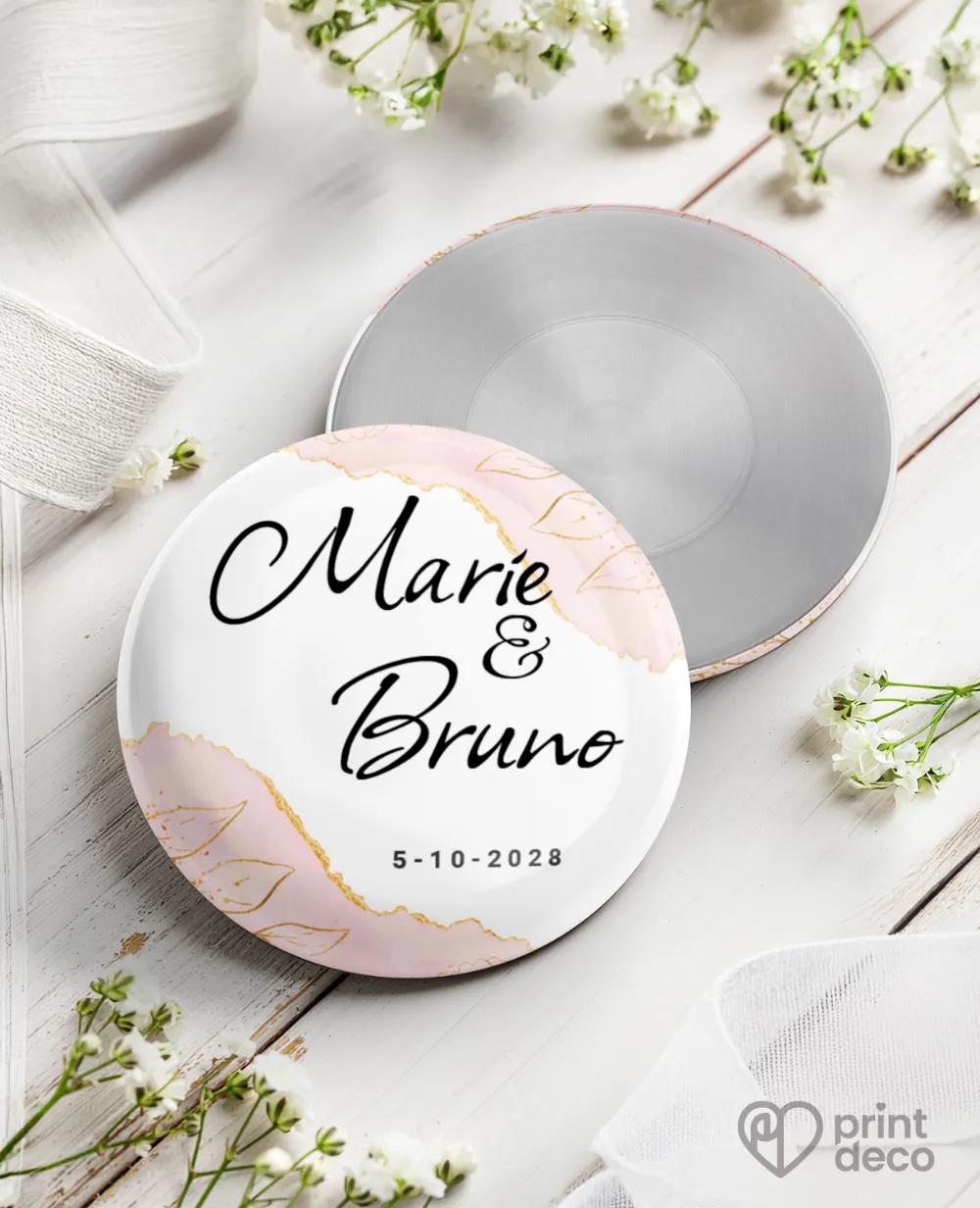 Kovové svatební magnetky - Abstrakt II.