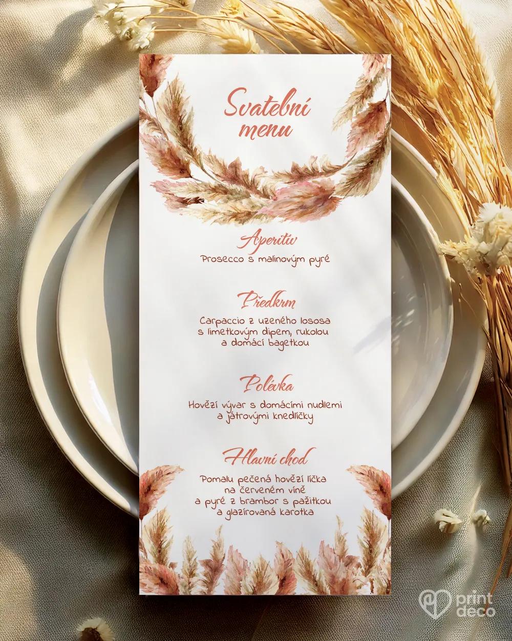 Svatební menu - Bohem I.