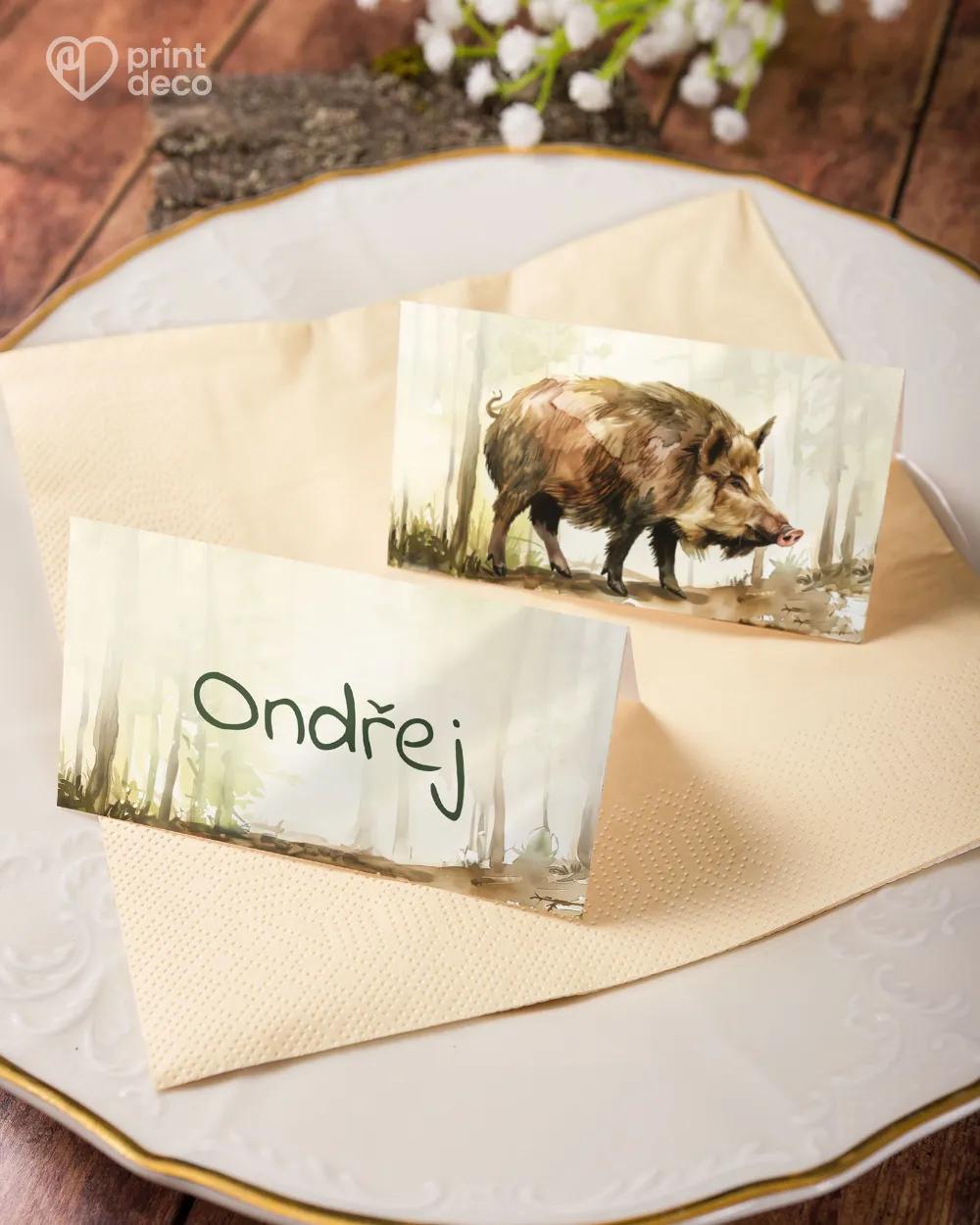 Jmenovky na oslavu Divočák II.