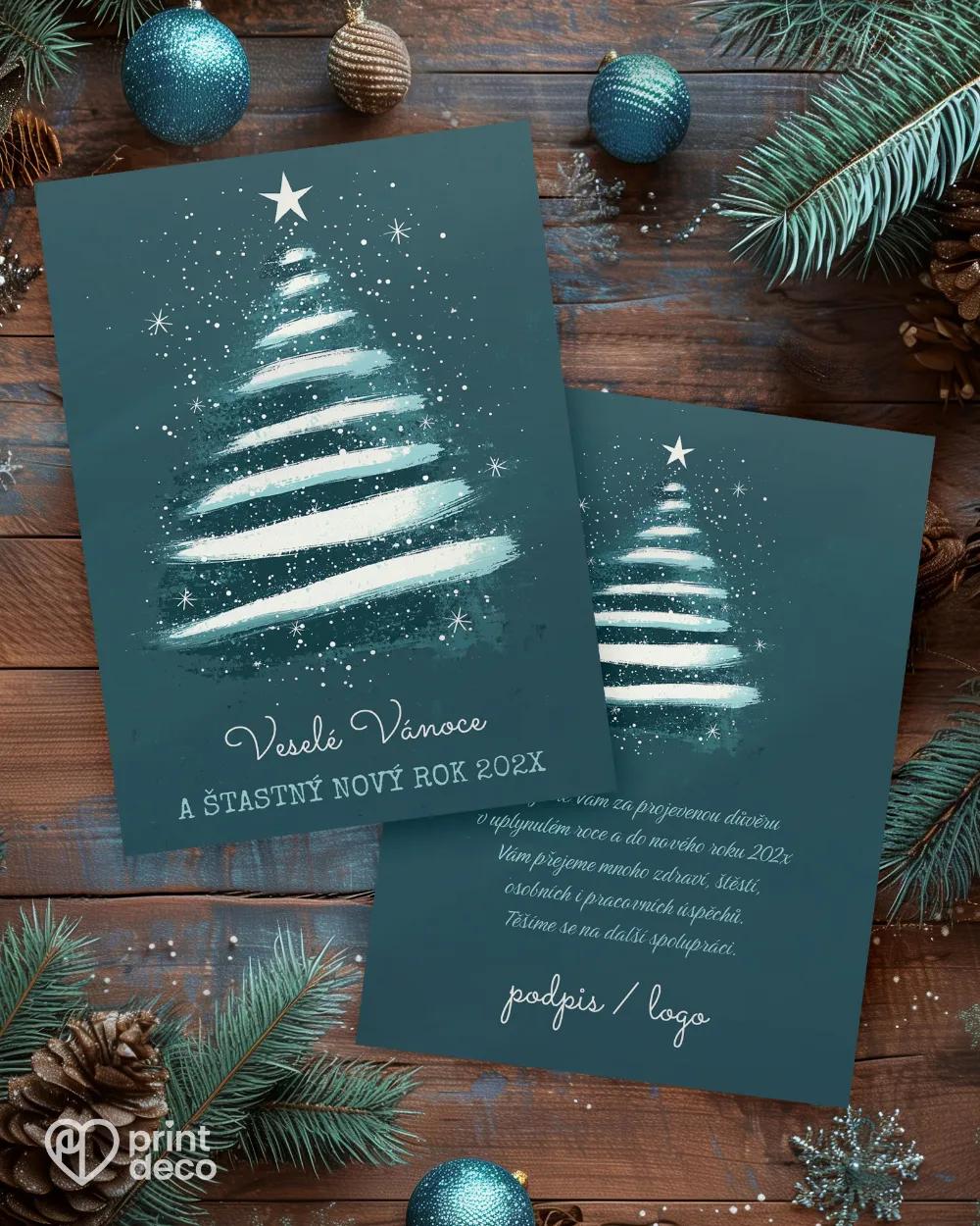 Vánoční přání Sněhová symfonie