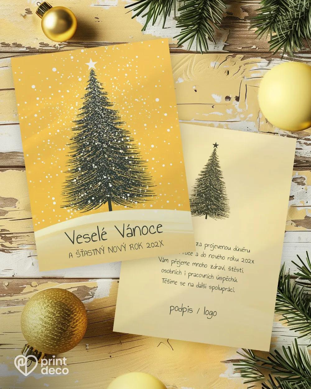 Vánoční přání Zářivá vánoční nálada