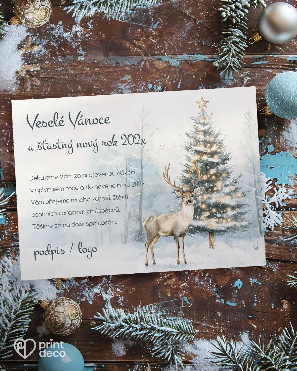 Vánoční přání Zimní ochránce (na šírku)