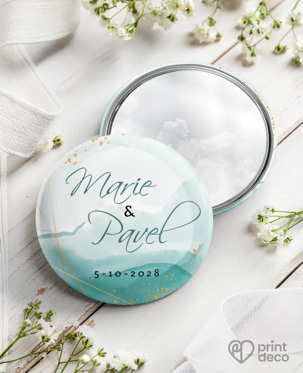 Kovová svatební zrcátka - Abstrakt III.