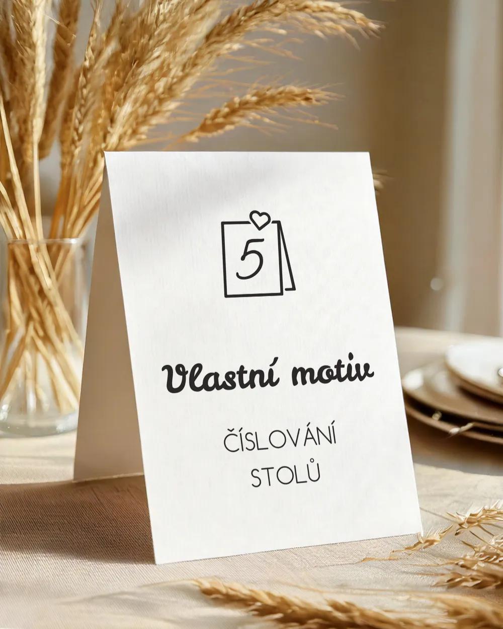 Svatební číslování – Vlastní návrh