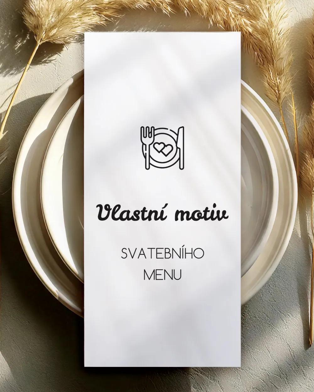Svadobné menu - Vlastný návrh